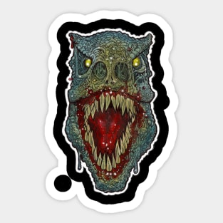 Zombie T-Rex Full Frontal Sticker